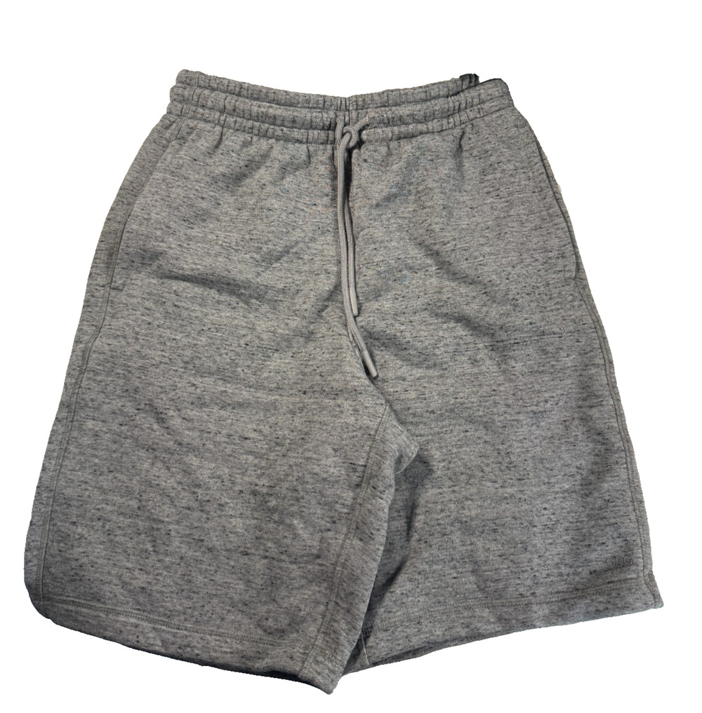 DSG Men's Heather Gray Fleece Athletic Shorts Drawstring Pockets Size Medium NWT